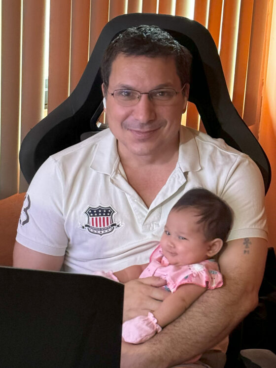 Grandpa Ralph and Baby Yui